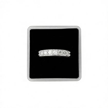 پیرسینگ بینی نقره نگین‌دار