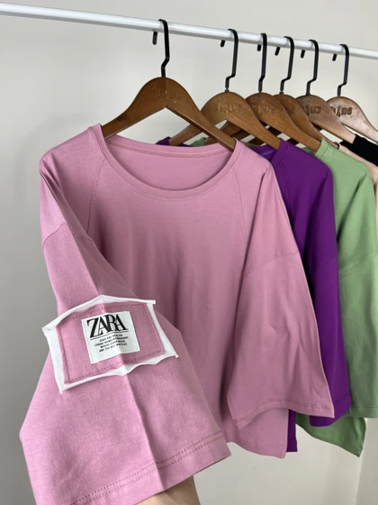 تیشرت باکسی بغل زارا