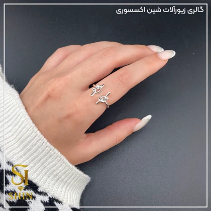 انگشتر زنانه ابکاری نقره کد az26