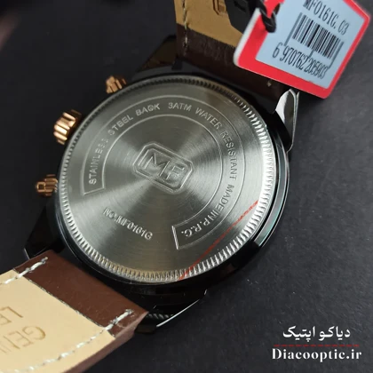 ساعت مچی مردانه اورجینال موتور ژاپن برند مینی فوکوس سه موتور مدل Mf0161G.03 بند چرم