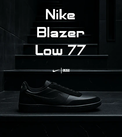 کفش نایک مردانه و زنانه مشکی Nike Blazer Low 77 مدل 7666
