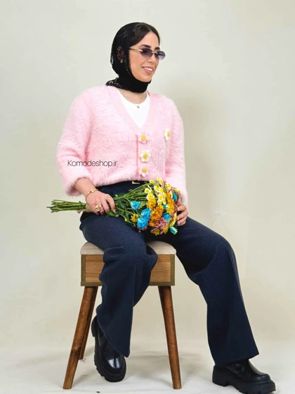 ژاکت پینترسی موهر ترک شکوفه