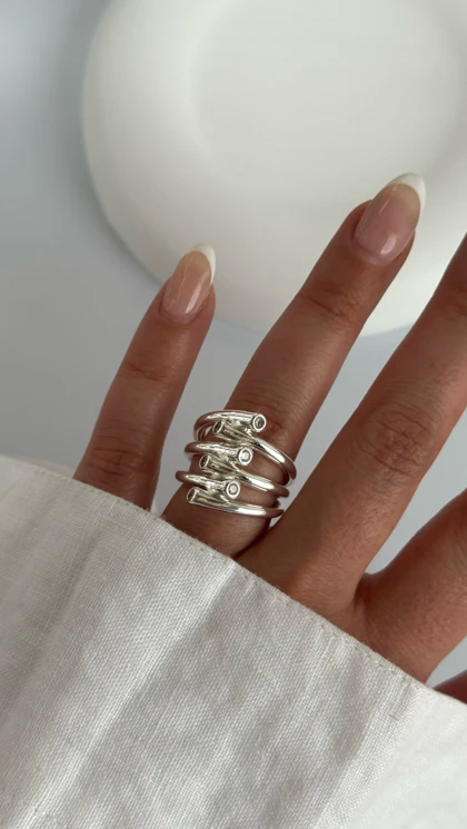 انگشتر ابکاری نقره