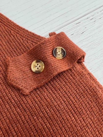 جلیقه بافت بغل دکمه کد 3245