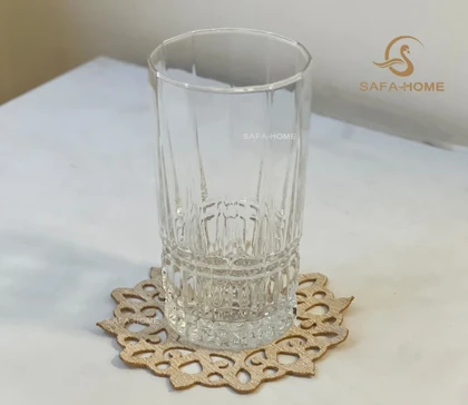زیرلیوانی مخمل طرح اناری پرکار بسته 6 عددی