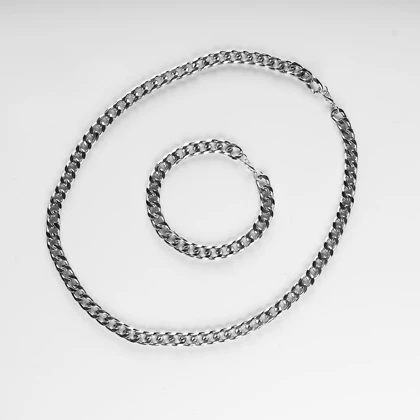 نیم ست نقره ای مدل Cartier