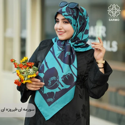 روسری ابریشم توییل گلباران