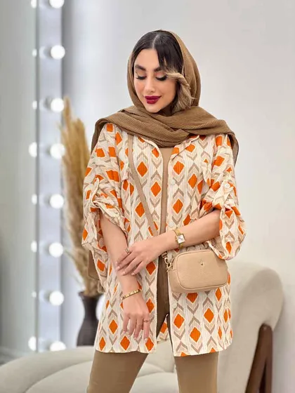 شومیز طرح لوزی دو جیب پاکتی