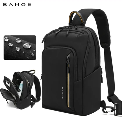 کیف کراس بادی مردانه بنج BANGE BG-7868 ضدآب مناسب تبلت 9.5 اینچ