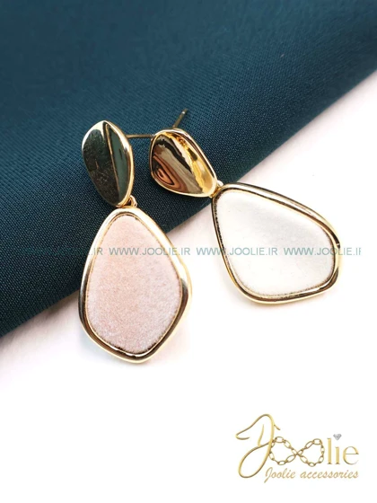 گوشواره زنانه طلا مخمل کد E1151