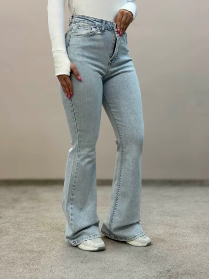 شلوار جین (بوتکات)دمپا یخی اسیدشور9484