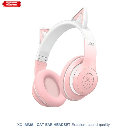هدفون فانتزی بلوتوثی 5.3 طرح گربه ایکس‌او BE38