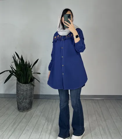 مانتو گلدوزی بهار 1