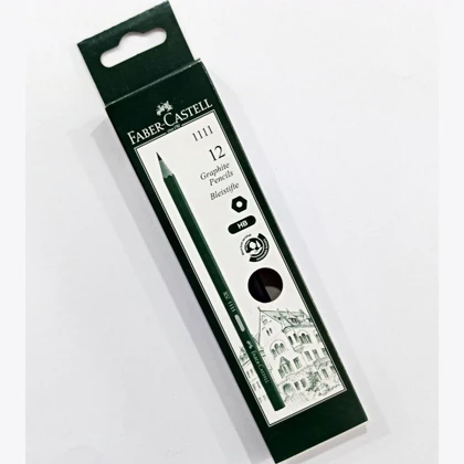 مداد مشکی HB فابر کاستل Faber Castell مدل 1111 بسته 12 عددی