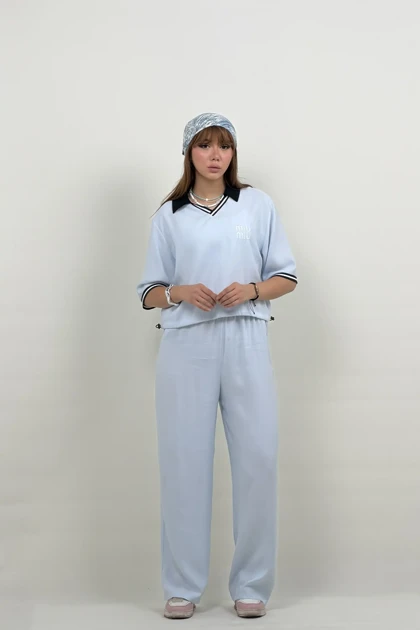 ست زنانه شومیز و شلوار اسپرت miu miu