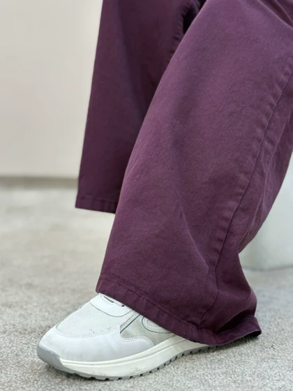 شلوار بگ جین بنفش 3838 آمسو