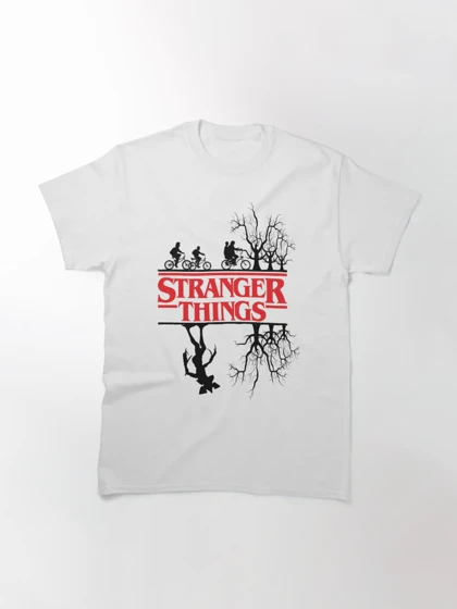 تیشرت استرنجر تینگز | تیشرت Stranger Things طرح (The dark side of the upside down) Classic کد 108874