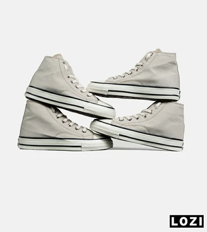 کفش کتانی ساق‌دار مردانه و زنانه کرم All STAR مدل 7088