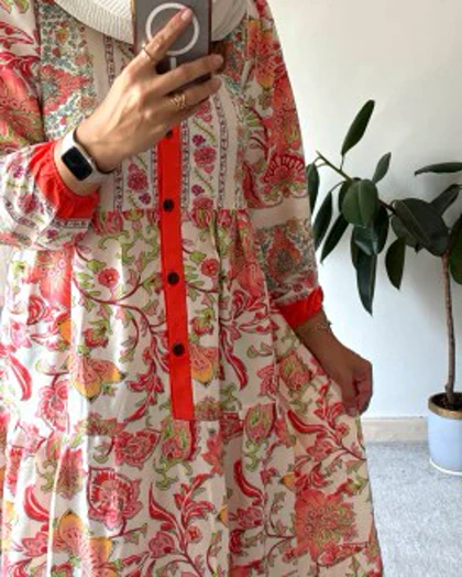 پیراهن ساحلی مزونی فرح