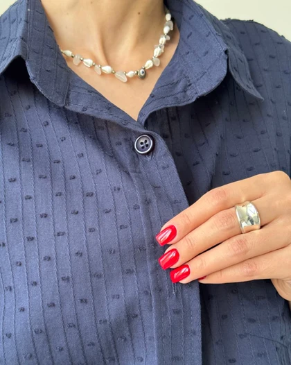 شومیز زاپ پشت پیلی کد 500436