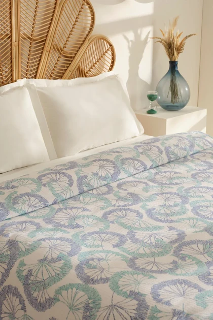 روتختی پیکه دو نفره Karaca Home مدل Almyra پنبه - آبی