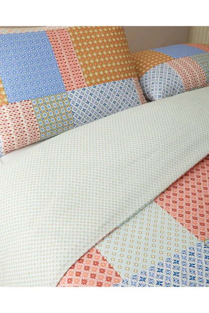 سرویس روتختی دو نفره Patchform با اتوکشی آسان 200 × 220 سانتی‌متر - آبی – زرشکی