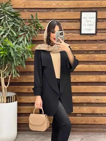 مانتو حصیری برش مثلثی