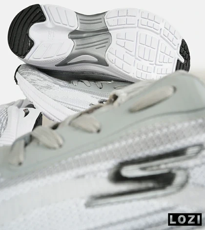 کفش کتانی طبی ورزشی طوسی SKECHERS archfit مدل 7435