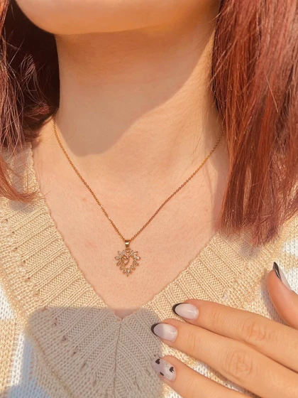 گردنبند قلب مینیمال استیل