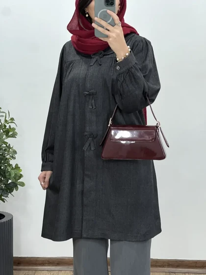 مانتو بلند پشمی پروانه(ایراد دار)