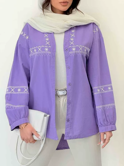 شومیز گلدوزی آدلیا