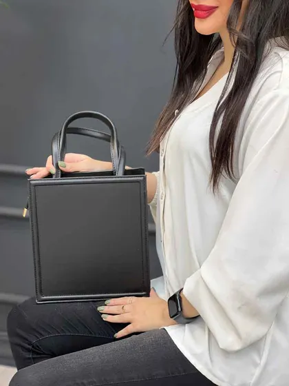 کیف مکعبی دسته دار ساده