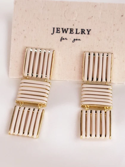 گوشواره زنانه چرم کد E1106