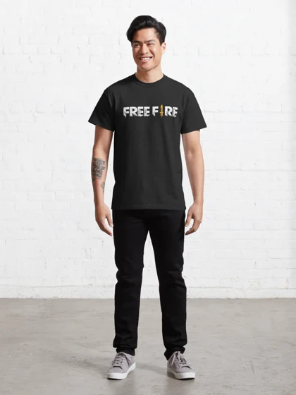 تیشرت Free Fire طرح لوگوی فری فایر کد 13646