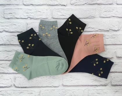 جوراب زنانه نیم ساق گلارا