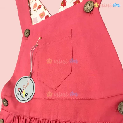 سارافن کتان آستردار چیکا صورتی