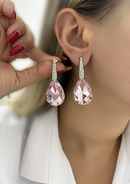 گوشواره فشن مجلسی تمام نگین886