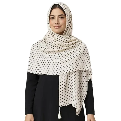 شال طرح خال‌خال زنانه - 39251305