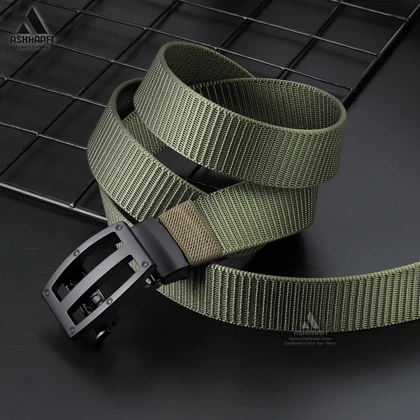 کمربند برزنتی مردانه Rail Belt BL133