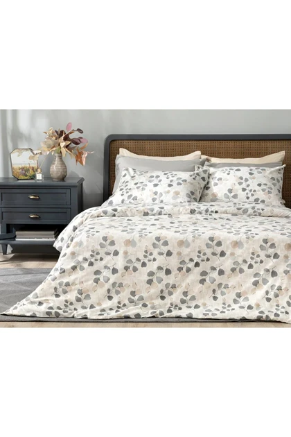سرویس روتختی دو نفره English Home مدل Textured Ivy کرپ - بژ