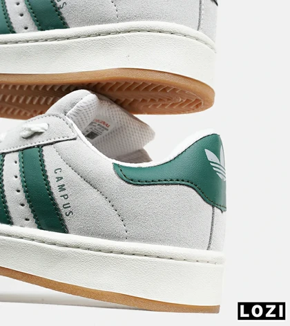 کفش کتانی مردانه و زنانه طوسی سبز ADIDAS Campus