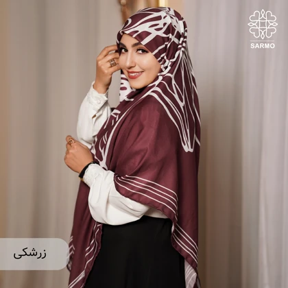 روسری نخ پنبه رزا