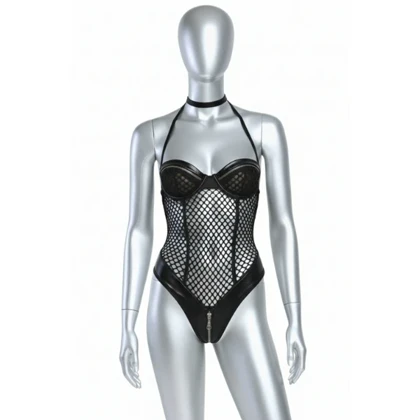 لباس خواب فانتزی زنانه مدل زنبوری زیپ‌دار پرن 1028