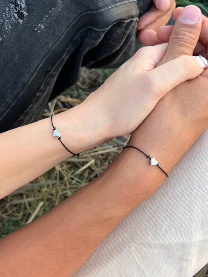 دستبند ست نقره قلب