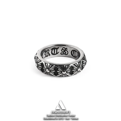 حلقه مردانه کروم هارتز Chrome Hearts Ring SK01