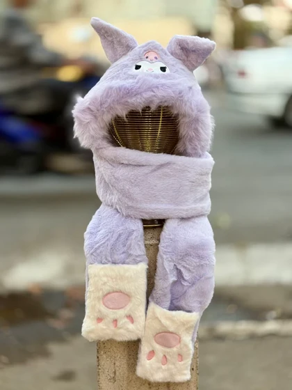 کلاه و شالگردن دستکش ست بچگانه دخترانه و پسرانه