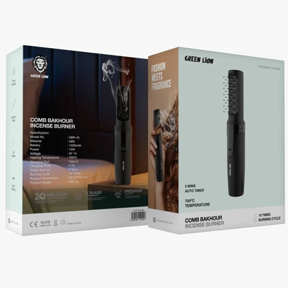 عود سوز و برس خوشبو کننده مو گرین لاین Green Lion اصل مدل GBR-45