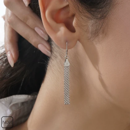 گوشواره نقره کد 151221