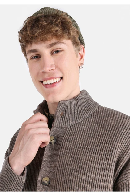 ژاکت کش باف پشمی مردانه colins