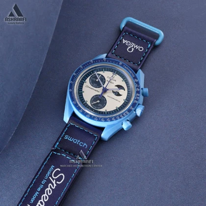 ساعت مچی امگا سواچ Omega x Swatch Speedmaster Super Blue